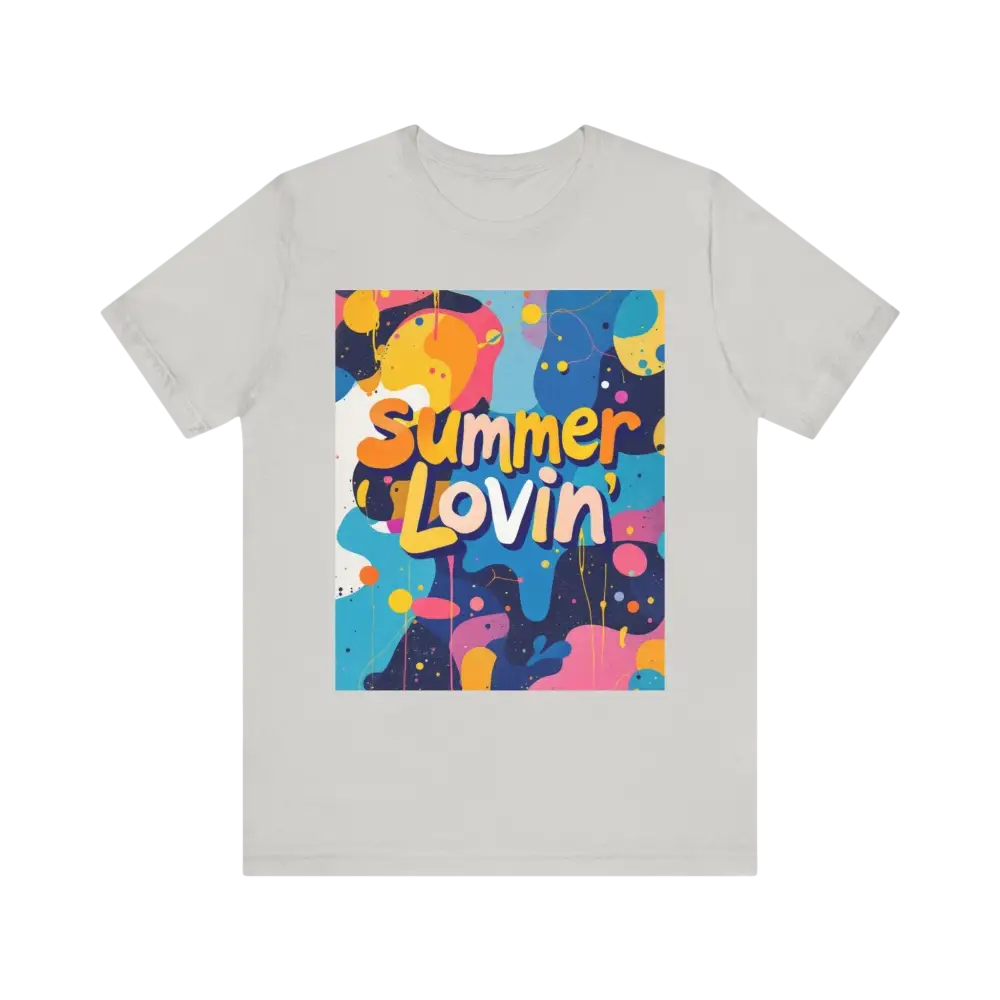 Gray Summer Lovin design t-shirt from the Summer Lovin Unisex T-Shirt Collection
