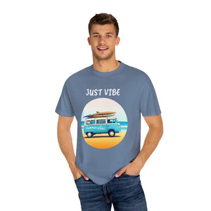 Summer Vibes Unisex Garment Dyed T Shirt with Van Graphics - Ocean State Styles