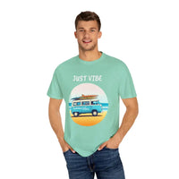 Summer Vibes Unisex Garment Dyed T Shirt with Van Graphics - Ocean State Styles