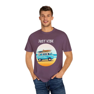 Summer Vibes Unisex Garment Dyed T Shirt with Van Graphics - Ocean State Styles