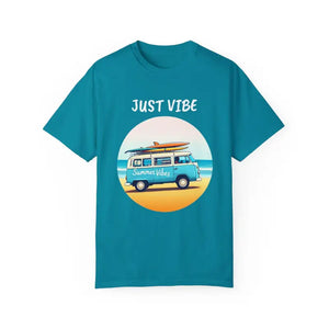 Summer Vibes Unisex Garment Dyed T Shirt with Van Graphics - Ocean State Styles