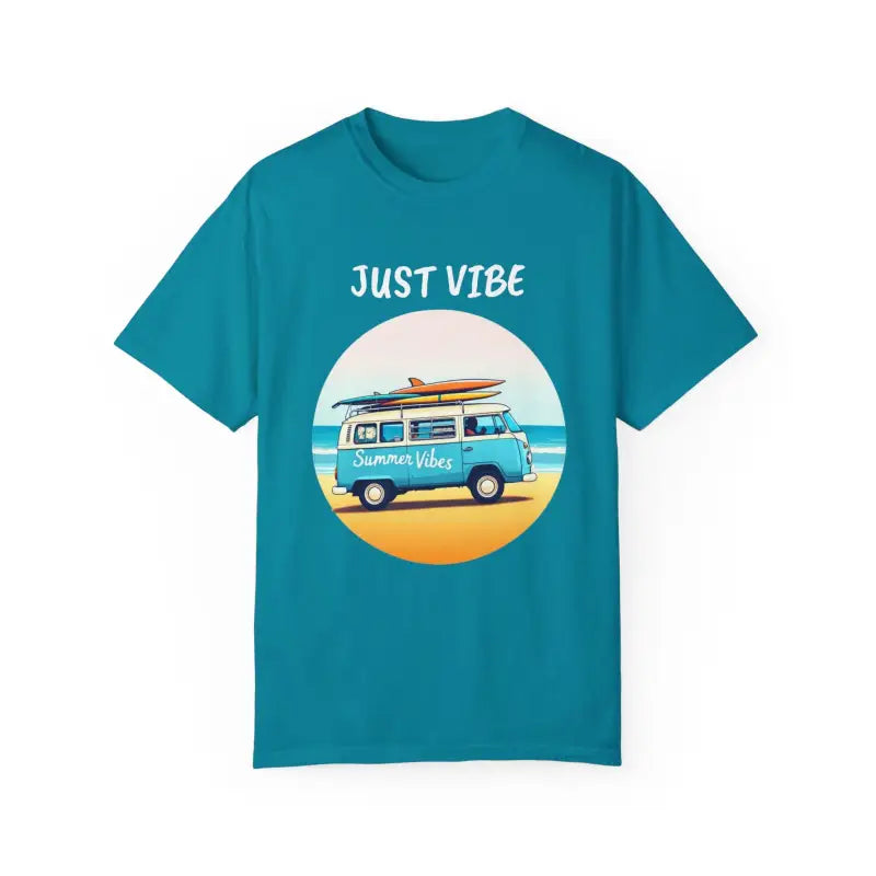 Summer Vibes Unisex Garment Dyed T Shirt with Van Graphics - Ocean State Styles