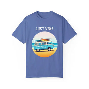 Summer Vibes Unisex Garment Dyed T Shirt with Van Graphics - Ocean State Styles
