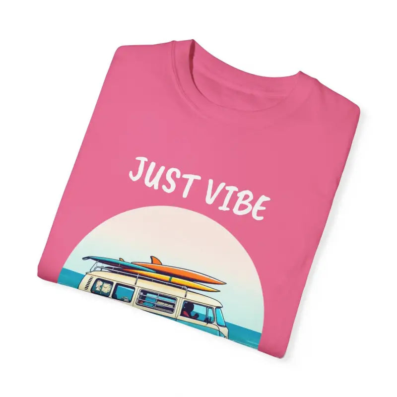 Summer Vibes Unisex Garment Dyed T Shirt with Van Graphics - Ocean State Styles