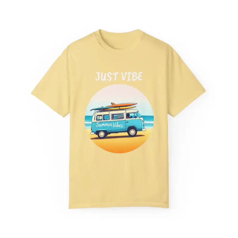 Summer Vibes Unisex Garment Dyed T Shirt with Van Graphics - Ocean State Styles