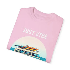 Summer Vibes Unisex Garment Dyed T Shirt with Van Graphics - Ocean State Styles