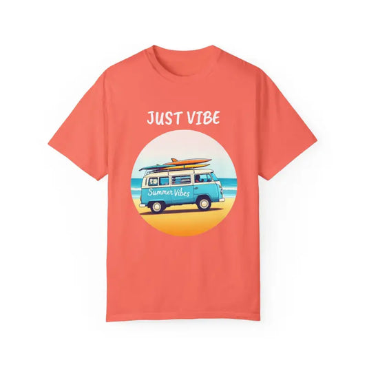 Summer Vibes Unisex Garment Dyed T Shirt with Van Graphics - Ocean State Styles