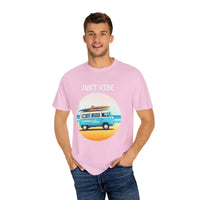 Summer Vibes Unisex Garment Dyed T Shirt with Van Graphics - Ocean State Styles