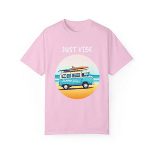 Summer Vibes Unisex Garment Dyed T Shirt with Van Graphics - Ocean State Styles
