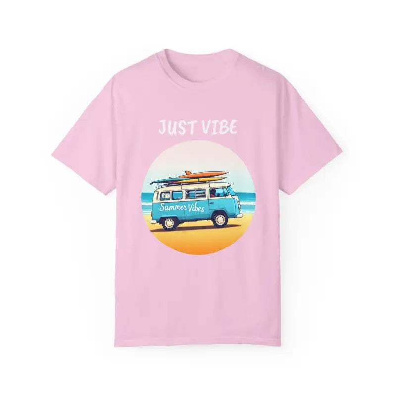 Summer Vibes Unisex Garment Dyed T Shirt with Van Graphics - Ocean State Styles