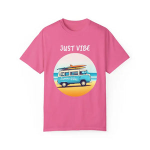 Summer Vibes Unisex Garment Dyed T Shirt with Van Graphics - Ocean State Styles
