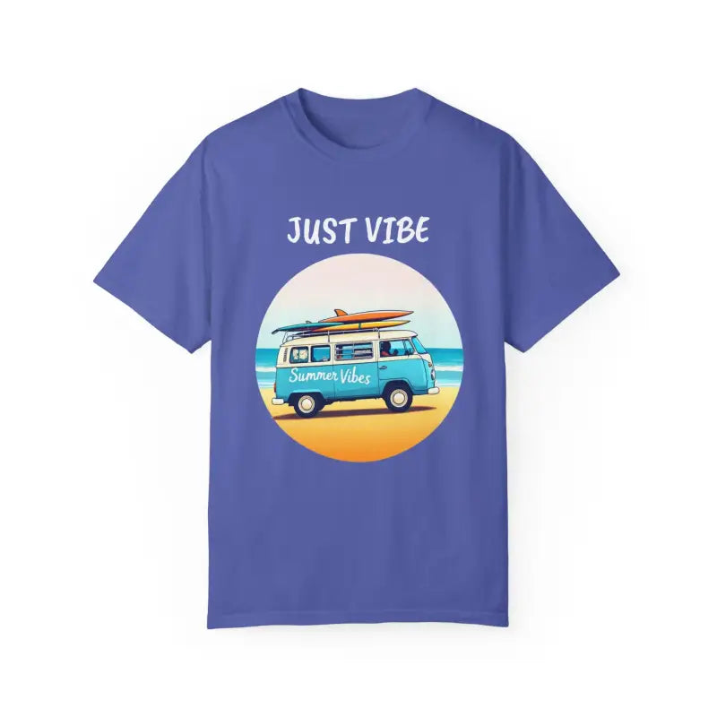 Summer Vibes Unisex Garment Dyed T Shirt with Van Graphics - Ocean State Styles
