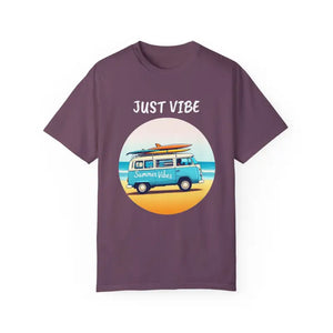 Summer Vibes Unisex Garment Dyed T Shirt with Van Graphics - Ocean State Styles