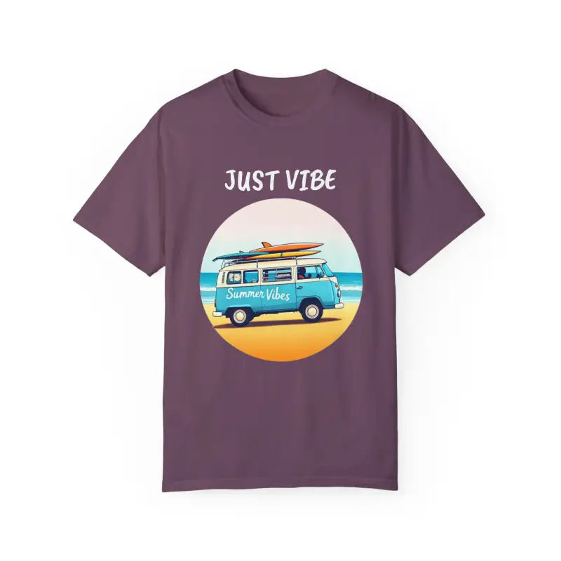 Summer Vibes Unisex Garment Dyed T Shirt with Van Graphics - Ocean State Styles