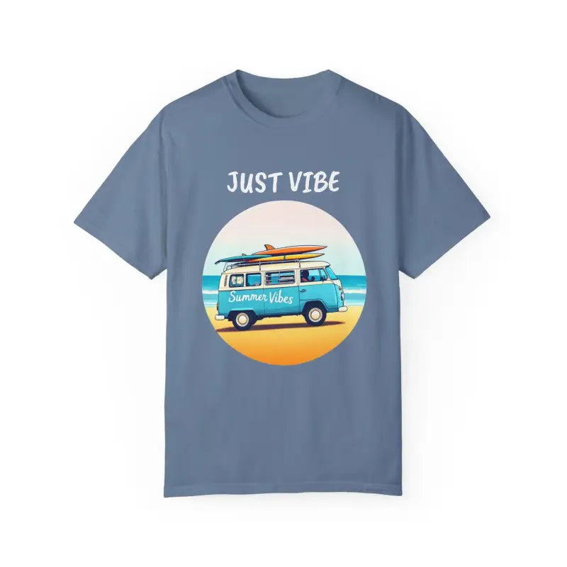 Summer Vibes Unisex Garment Dyed T Shirt with Van Graphics - Ocean State Styles