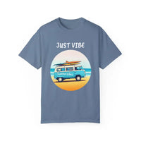 Summer Vibes Unisex Garment Dyed T Shirt with Van Graphics - Ocean State Styles