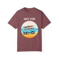 Summer Vibes Unisex Garment Dyed T Shirt with Van Graphics - Ocean State Styles