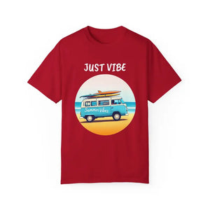 Summer Vibes Unisex Garment Dyed T Shirt with Van Graphics - Ocean State Styles