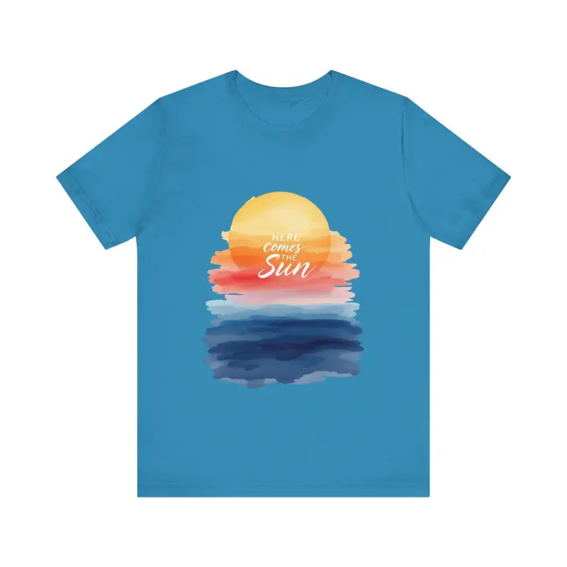 Sun and Sunset Graphic T Shirts for Men and Women in White, Cream and Pink - Ocean State Styles