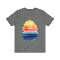 Sun and Sunset Graphic T Shirts for Men and Women in White, Cream and Pink - Ocean State Styles