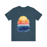 Sun and Sunset Graphic T Shirts for Men and Women in White, Cream and Pink - Ocean State Styles