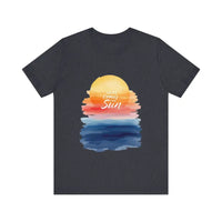 Sun and Sunset Graphic T Shirts for Men and Women in White, Cream and Pink - Ocean State Styles