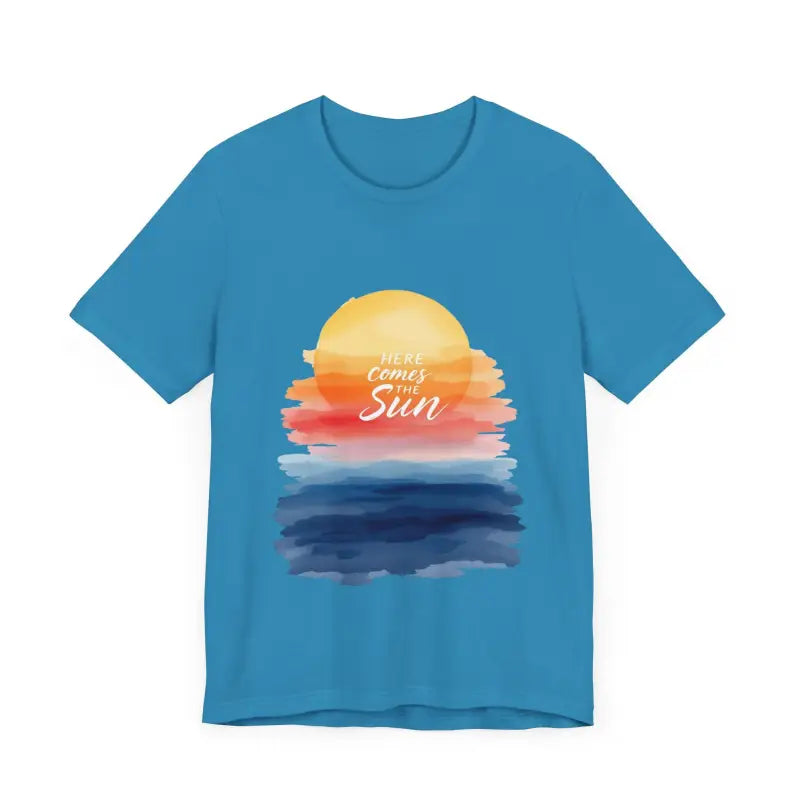 Sun and Sunset Graphic T Shirts for Men and Women in White, Cream and Pink - Ocean State Styles