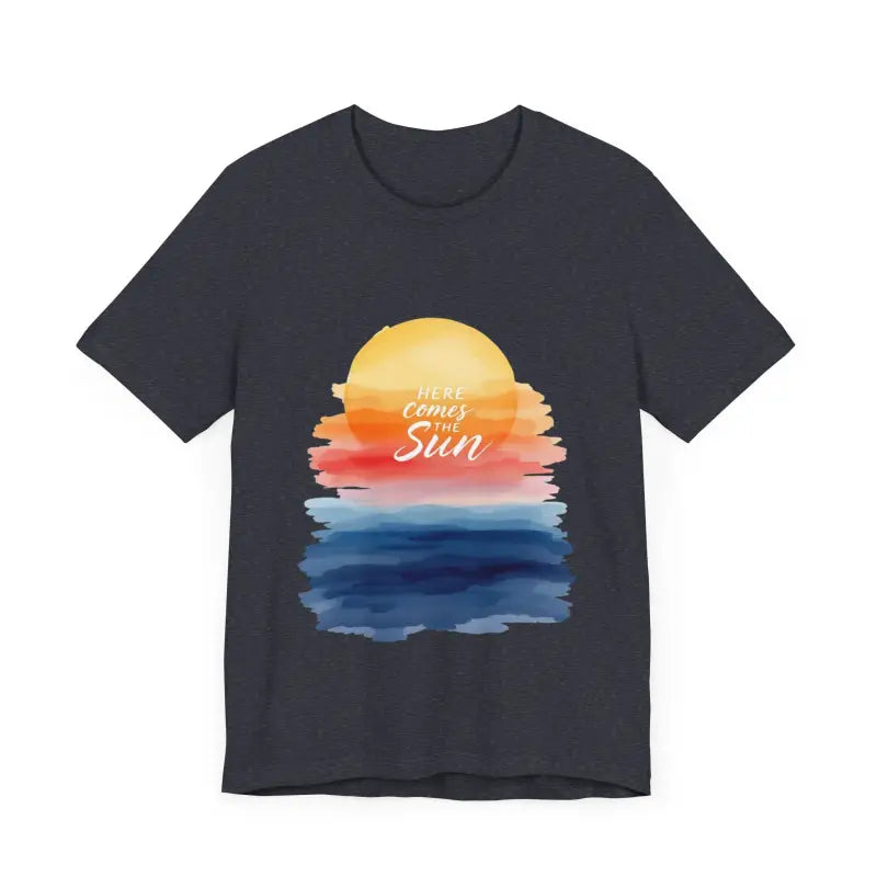Sun and Sunset Graphic T Shirts for Men and Women in White, Cream and Pink - Ocean State Styles
