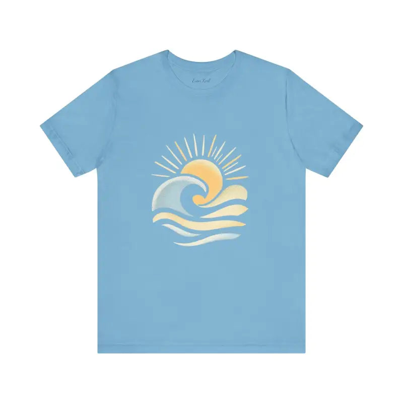 Sun And Wave Design T Shirt Collection Beach Vibes Unisex Short Sleeve Tee - Ocean State Styles