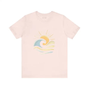 Sun And Wave Design T Shirt Collection Beach Vibes Unisex Short Sleeve Tee - Ocean State Styles