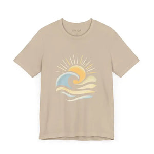 Sun And Wave Design T Shirt Collection Beach Vibes Unisex Short Sleeve Tee - Ocean State Styles