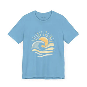Sun And Wave Design T Shirt Collection Beach Vibes Unisex Short Sleeve Tee - Ocean State Styles