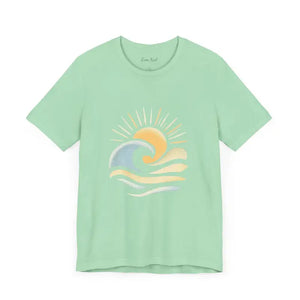 Sun And Wave Design T Shirt Collection Beach Vibes Unisex Short Sleeve Tee - Ocean State Styles