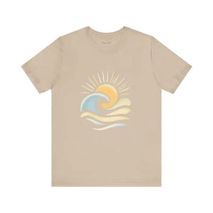 Sun And Wave Design T Shirt Collection Beach Vibes Unisex Short Sleeve Tee - Ocean State Styles