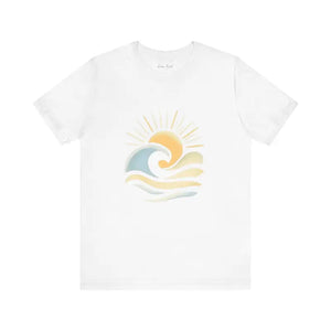Sun And Wave Design T Shirt Collection Beach Vibes Unisex Short Sleeve Tee - Ocean State Styles
