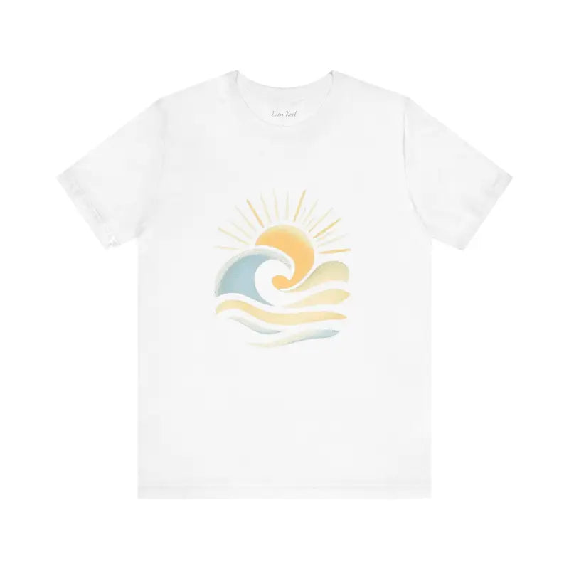 Sun And Wave Design T Shirt Collection Beach Vibes Unisex Short Sleeve Tee - Ocean State Styles