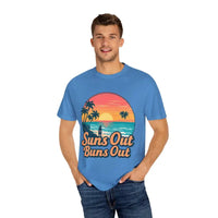 Suns Out Buns Out Unisex Garment Dyed Summer T Shirt - Ocean State Styles