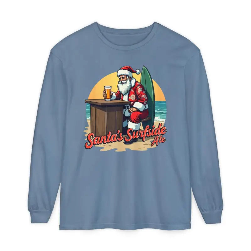 Surfside Santa Long Sleeve Shirt for Holiday Cheer and Comfort - Ocean State Styles