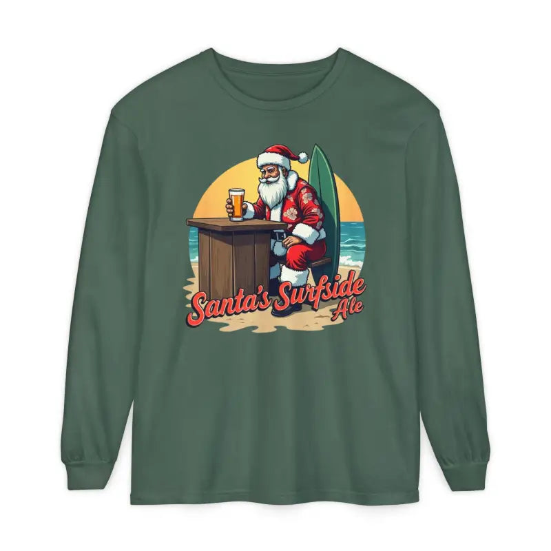 Surfside Santa Long Sleeve Shirt for Holiday Cheer and Comfort - Ocean State Styles