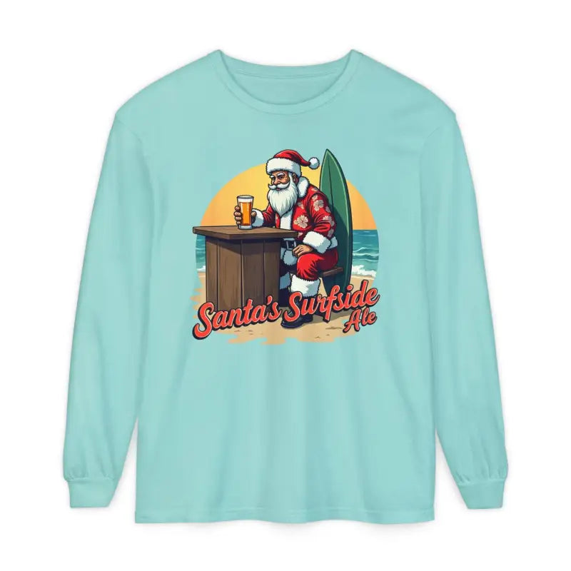 Surfside Santa Long Sleeve Shirt for Holiday Cheer and Comfort - Ocean State Styles
