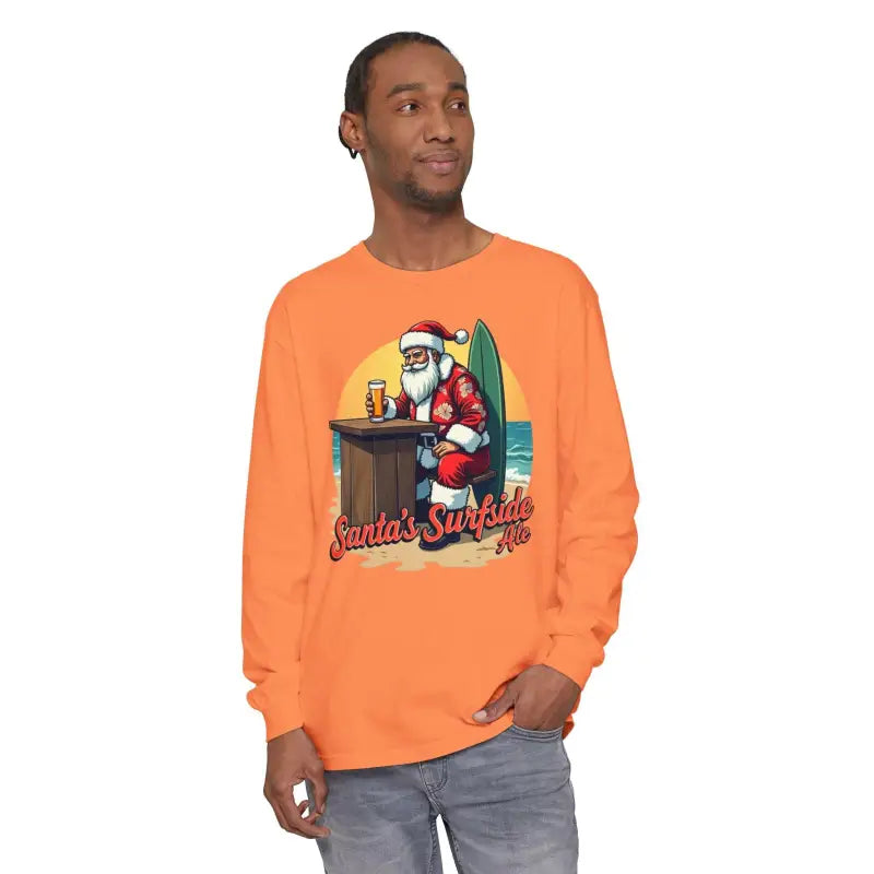 Surfside Santa Long Sleeve Shirt for Holiday Cheer and Comfort - Ocean State Styles