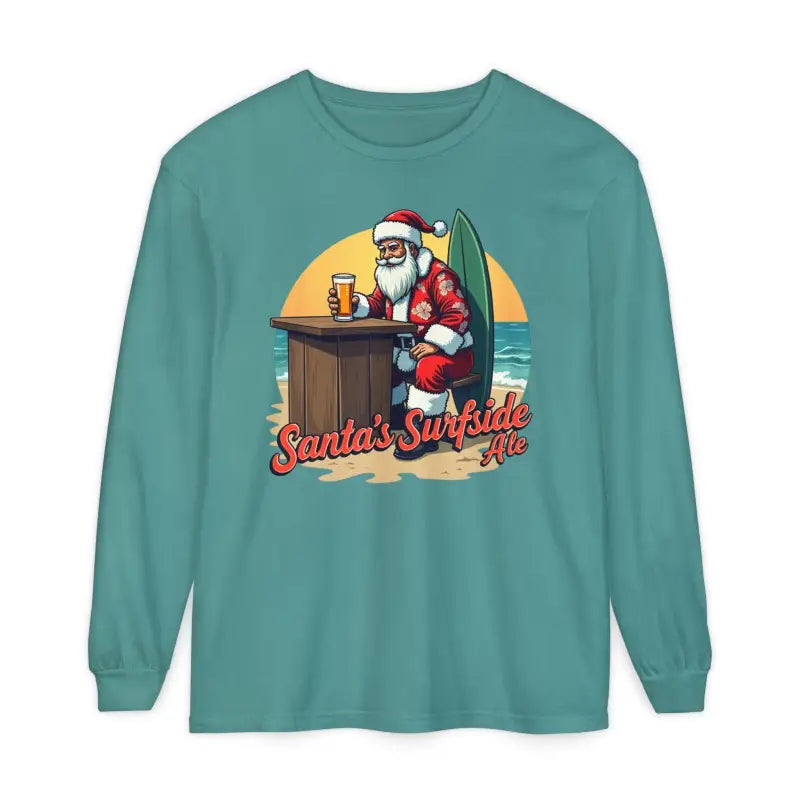 Surfside Santa Long Sleeve Shirt for Holiday Cheer and Comfort - Ocean State Styles