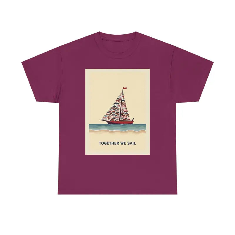 Together We Sail Classic Comfort Fit T Shirt for Everyone - Ocean State Styles