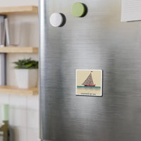 Together We Sail Sailboat Art Magnet Custom Vinyl Design - Ocean State Styles