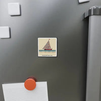 Together We Sail Sailboat Art Magnet Custom Vinyl Design - Ocean State Styles