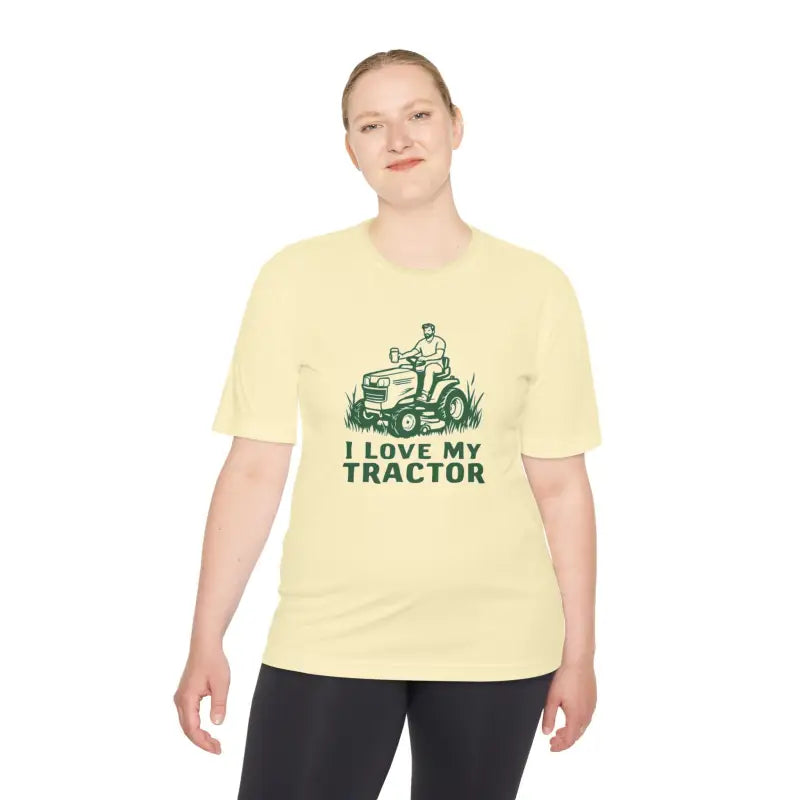 Tractor Graphic T Shirts for Men and Women in Gray White and Neon Green - Ocean State Styles