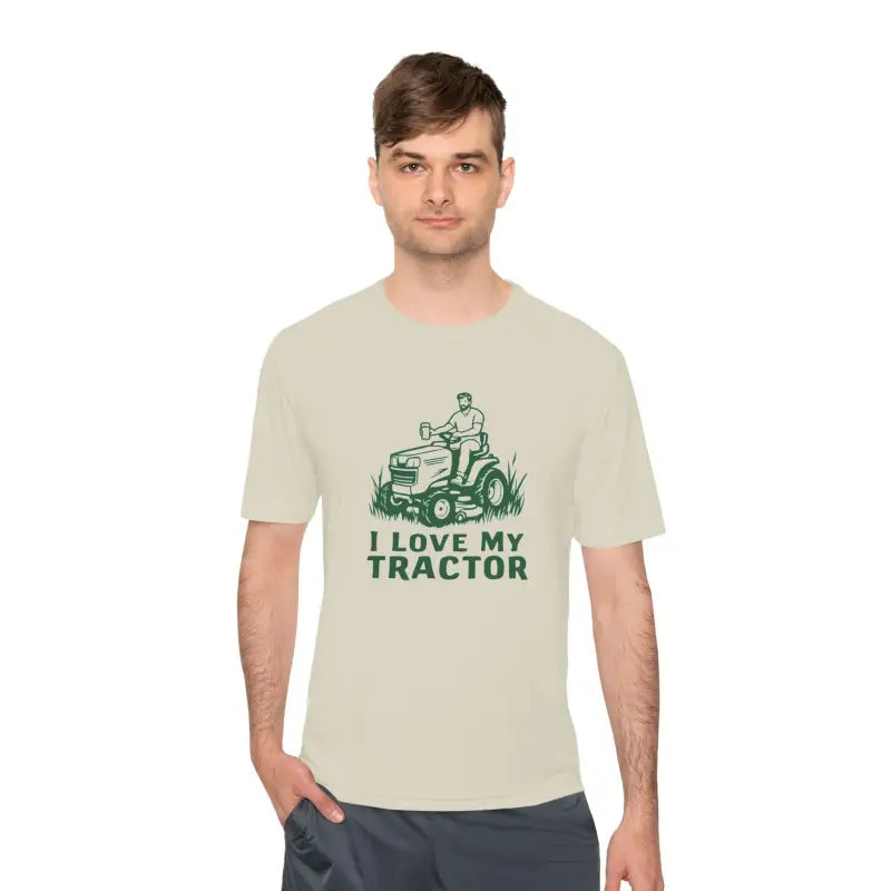 Tractor Graphic T Shirts for Men and Women in Gray White and Neon Green - Ocean State Styles
