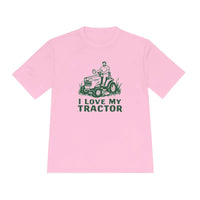 Tractor Graphic T Shirts for Men and Women in Gray White and Neon Green - Ocean State Styles
