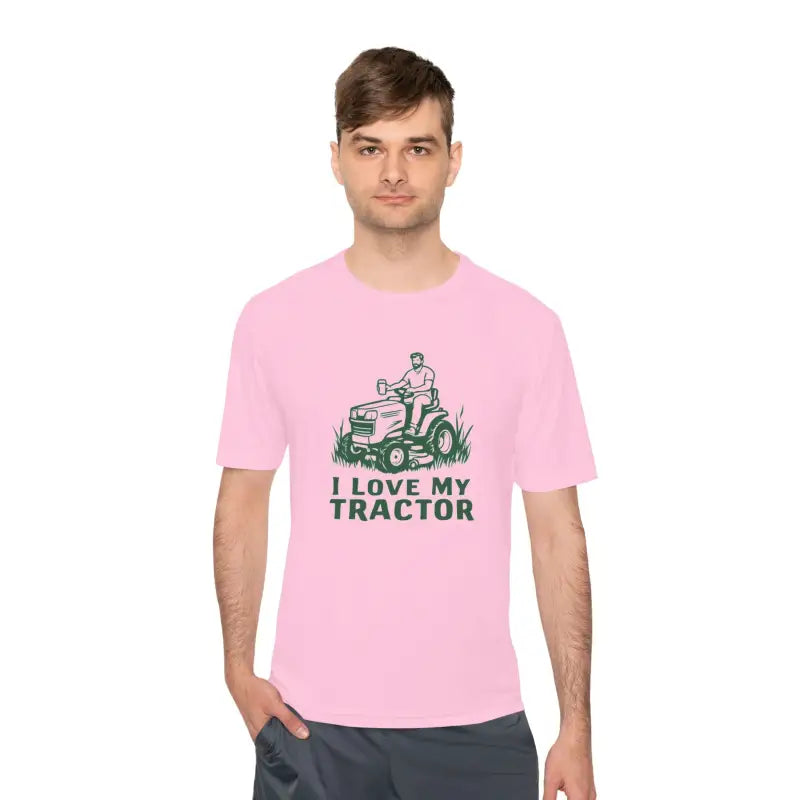 Tractor Graphic T Shirts for Men and Women in Gray White and Neon Green - Ocean State Styles