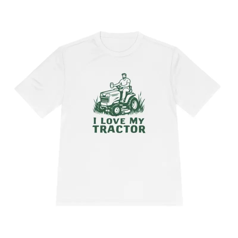 Tractor Graphic T Shirts for Men and Women in Gray White and Neon Green - Ocean State Styles